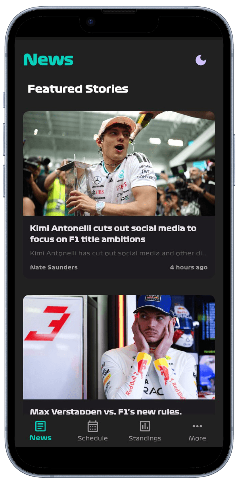 F1 Hub App Preview